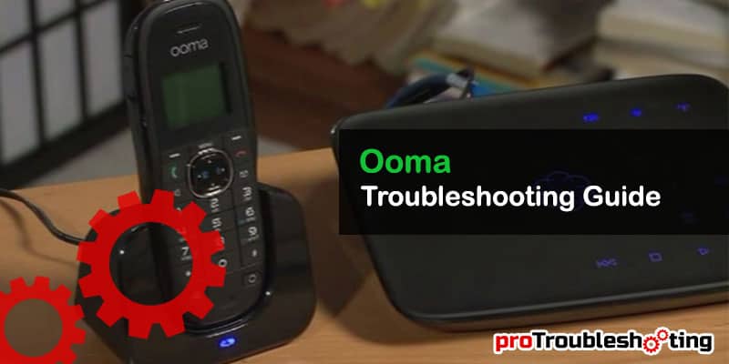 Ooma blinking red