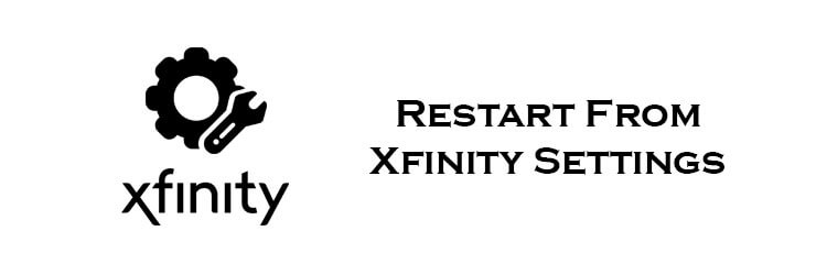 Restart From Xfinity Settings