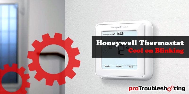 Honeywell thermostat cool on blinking-FI