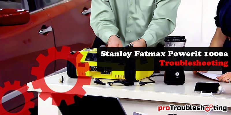 Stanley Fatmax Powerit 1000a Troubleshooting-FI