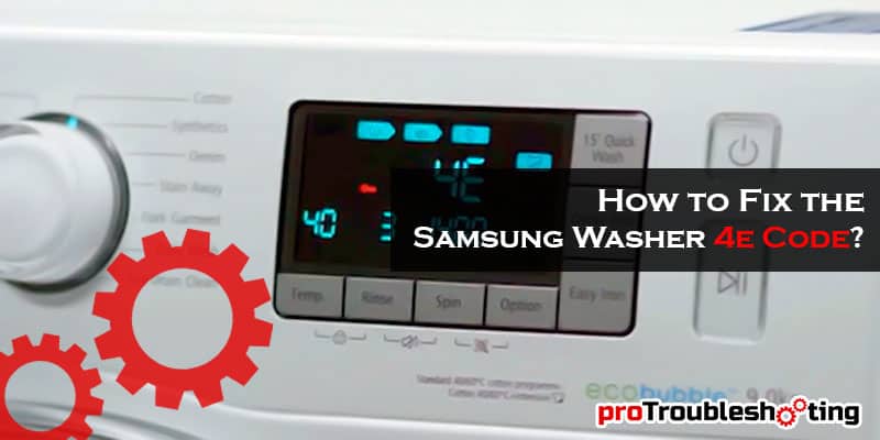 Samsung Washer 4e Code-FI