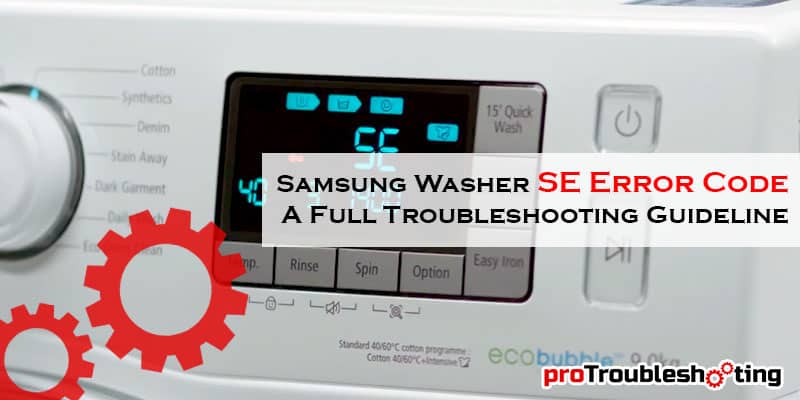 Samsung Washer SE Error Code-FI