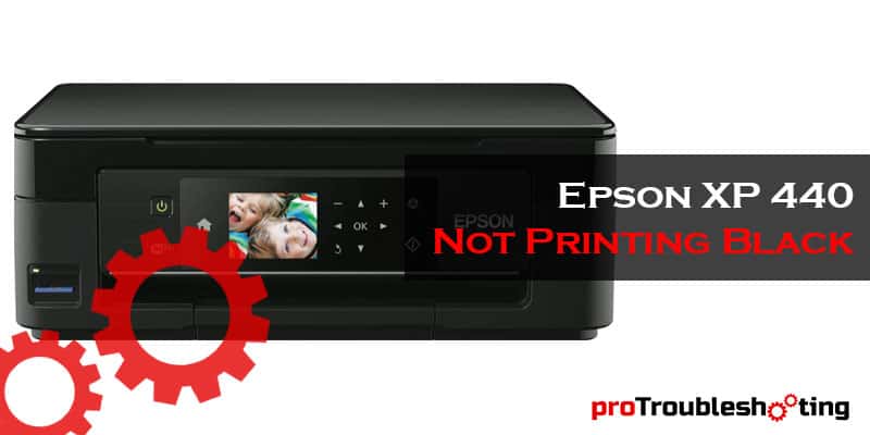 Epson XP 440 Not Printing Black-FI