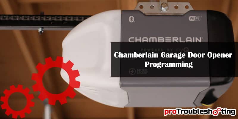 Chamberlain Garage Door Opener Programming